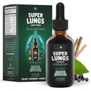 SuperBonsai Super Lungs Mullein gouttes – Herbal Lung Soutien Teinture avec Mullein Extrait de feuille Elderberry Reishi Marshmallow Racine – Soutient la respiration claire et le bien-être – 2 oz