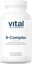 Éléments nutritifs vitaux Vitamine B-Complexe de végane Vitamines complexes méthylées B de haute puissance Vitamines B de soutien à la production d'énergie, au métabolisme et à la santé cardiaque*
