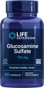 Durée de vie Sulfate de glucosamine, 750 mg, soutient le confort du genou et la santé articulaire, sans gluten, sans OGM, 60 capsules