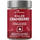 Pilules de canneberge 9-en-1 Killer pour femmes – Mélange de défense UTI avec des ingrédients cliniquement étudiés – Supplément de tract urinaire 9 extraits – Barque de pin, propolis, vitamine D et plus – 60 capsules à action rapide