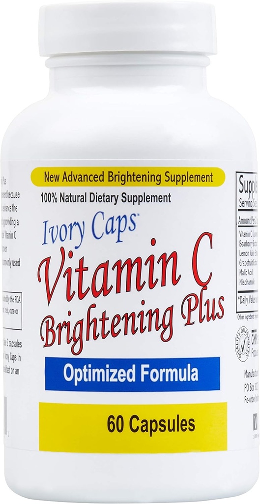 Ivory Caps Maximum Strength Vitamin C Brightening Plus 60 Caps