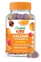Enfants vivants Gommies de calcium avec la vitamine D3-500 mg Calcium avec la vitamine D3 1000 UI Un grand supplément de calcium pour les enfants pour la santé des os et la croissance des dents 60 Gommies