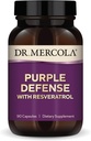 Dr Mercola Purple Defense - Soutien antioxydant à haut potentiel - avec Graines de raisin et extrait de peau - Soutient la santé cardiovasculaire et cérébrale - 90 Capsules