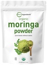 Micro Ingredients Organic Moringa Oleifera Leaf Powder, 2 Pound | Rich in Antioxidants & Immune Vitamins | Pure Leaves Without Stems | Great Superfoods for Tea or Drink | India Grown, Vegan