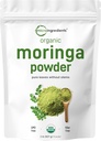 Organic Moringa Oleifera Leaf Powder, 2 Pounds, Rich in Antioxidants and Immune Vitamin, Great Superfoods for Moringa Tea, Moringa Drink, India Grown, Vegan