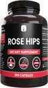 INGRÉDIENTS ORIGINAL DE PURE HIPS de Rose (365 Capsules) Pas de Magnésium ou de Rice Filters, Toujours Pure, Verified Lab