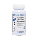 Serra-RX 40,000 SPU Serrapeptase - Enzyme protéolytique systémique résistant à l'acide, non-OGM, sans gluten, végétalien, 90 gélules