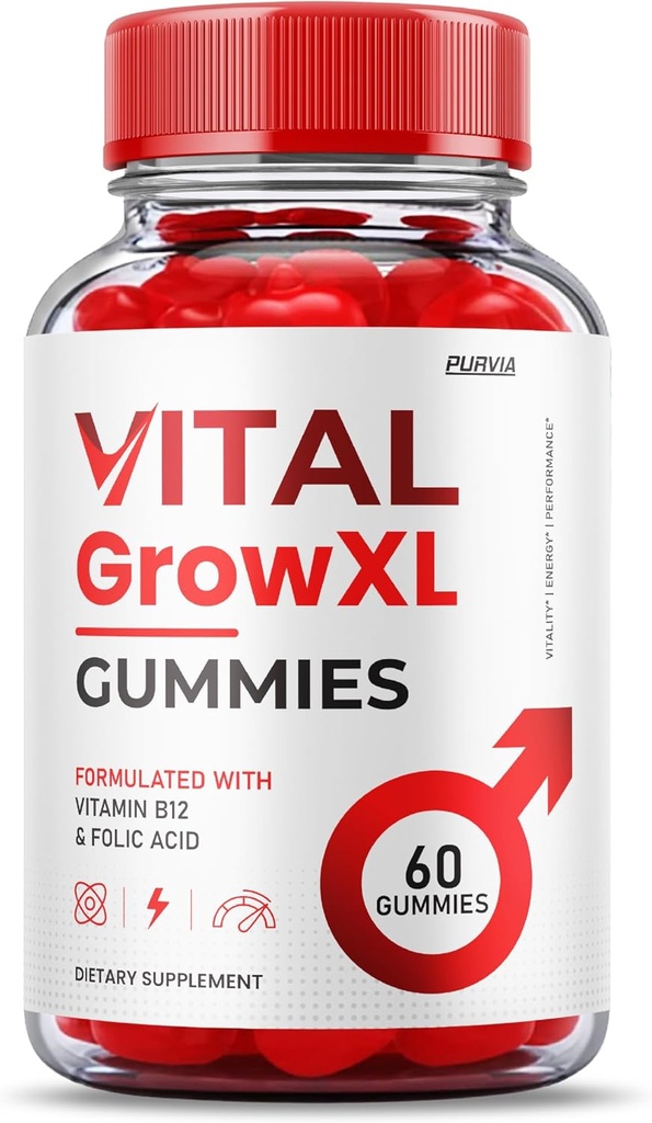 Vital Grow XL Gummies - Formule de force maximale - Vital Grow XL Formula Extrême Strength, Vital Grow XL Reviews, Global Daily Health Support 1000mg Formule de supplément de bien-être maximum (60 Gummies)