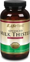 LIFETIME Thistle de lait Mélanger la formule de nettoyage du foie avec la racine de dandelion et le curcuma (120 CT)