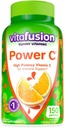 Convergence Puissance C Gommies de vitamine C pour le support immunitaire, aromatisé orange, 150 Compte