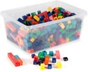 hand2mind Rainbow Fraction Tower Cubes, Montessori Math Materials, Fraction Manipulatives, Unit Fraction, Fraction Cubes, Math Manipulatives for Elementary School, Homeschool Supplies (15 Sets)
