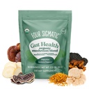 Four Sigmatic Gut Health Mushroom Blend.Complexe en poudre de champignons biologiques avec la queue de dinde, la crinière de Lion, Cordyceps, Chaga, Probiotiques et plus.