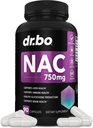 Supplément N-acétyl Cysteine Pills - 750mg N Acétyl Cysteine Pure Vitamine Capsule - Formule quotidienne de soutien du foie pour la santé du ménage pulmonaire, la désintoxication rénale, le cerveau et les suppléments respiratoires - 90 capsules