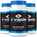 (3 Pack) X Capsules Vision - Comprimés officiels de formule pour la santé globale des yeux, XVision Optics Night Vision, tout supplément naturel pour protéger la vue, Vitamines optiques Support Avis (180 Capsules)