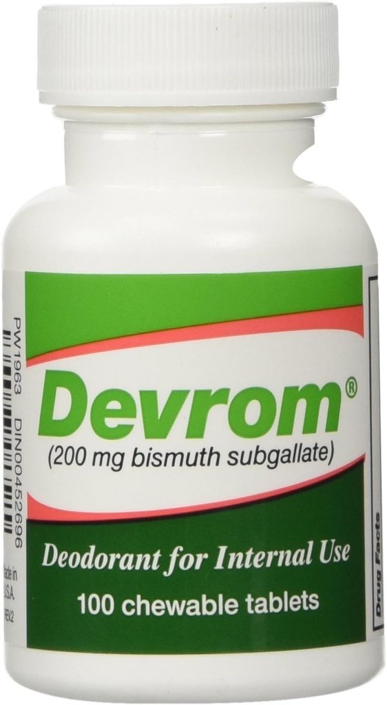 DEVROM Comprimés (déoderant interne)200MG 100 comprimés à mâcher