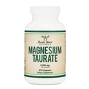 Magnesium Taurate Supplement for Cardiovascular Health to Boost Magnesium Levels (1,500mg per Serving, 210 Vegan Capsules) Non-GMO, Gluten Free, by Double Wood Supplements