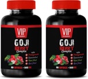 supplément antioxydant - GOJI BERRY COMPLEX - AVEC POMEGRANATE, RESVERATROL, NONI, ACAI - vitamine de grenade e pour la peau - suppléments nutritionnels antioxydants - vitamines antioxydantes - 2 Bot 120 Caps