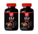 supplément antioxydant - GOJI BERRY COMPLEX - AVEC POMEGRANATE, RESVERATROL, NONI, ACAI - vitamine de grenade e pour la peau - suppléments nutritionnels antioxydants - vitamines antioxydantes - 2 Bot 120 Caps