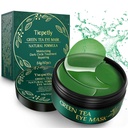 Masques Tiepetly Under Eye avec collagène, Patchs pour les yeux de thé vert pour les cercles sombres et la quantité, Hydratant, Anti-rides, 60 pcs