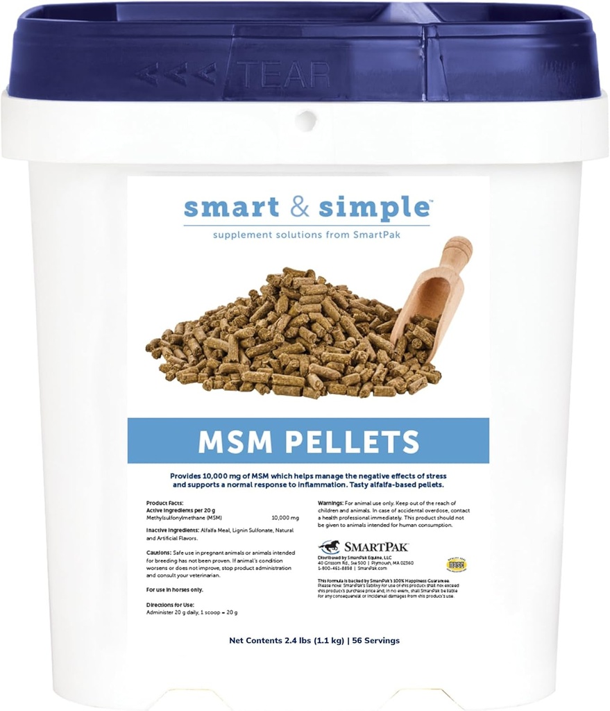 Smart & Simple Pellets MSM aide à gérer les effets du stress.