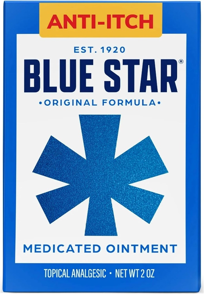 Blue Star Anti-Itch Oint médicamenté 2 oz (paquet de 2) VJC#Re