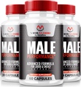 (3 Pack) Virilwood Capsules pour hommes, pilules officielles de bois de Viril 1200 mg, toute la formule naturelle masculine pour soutenir la performance de longue durée et la santé globale, Premium Multivitamins Review (180 capsules)