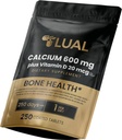 Calcium 600mg avec vitamine D3 20mcg, 250 comprimés enduits - Soutien à la santé des os