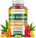 Gummies de chanvre - Fabriqué aux États-Unis - Supplément Omega 3 avec huile de chanvre - Gummies fruitées pour articulations, muscles, détente, calme, sommeil, peau et ongles