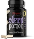 Potion de sommeil, Capsules de soutien du sommeil sans mélatonine 120 Compte, Magnésium Glycinate L-Theanine Zinc Glycinate Chamomile Jujube Seed Lemon Baume, 30 à 40 portions, Sans gluten