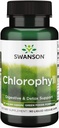 Swanson Chlorophylle - Formule d'aliments verts appuyant le processus naturel de nettoyage et de désodorisation du corps - favorise le soutien de la santé Gut - (90 capsules de légumes liquides, 50mg chacune)