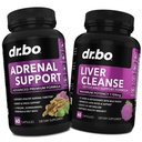 Soutien adrénal Cortisol & Liver Cleanse Detox Supplement - Suppléments de fatigue adrénal pour la santé de Cortisol - Liver Gallbladder Formule de soins Capsules et lait naturel Thistle Dandelion Suppléments