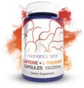Nootropics Dépôt de caféine L-Theanine Capsules de 180 pilules Contient 100mg de caféine et 200mg de L-Theanine.
