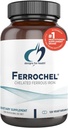 Designs for Health Iron – Vital for Energy Production, Immune & Cerveau Health, Ferrochel haute absorption de fer chélaté pour les femmes et les hommes en tant que chélate de bisglycin ferreux – grossesse sans danger (120 capsules véganes)