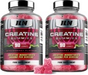 Iron Labs Nutrition Creatine Monohydrate (180 Gummy Bears) - 3600mg Per Serving - Strawberry Flavor - High Strength Creatine for Men & Women (180 Vegan Gummies)