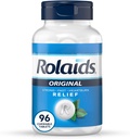 Rolaids antiacide de résistance d'origine, 96 comprimés à croquer, saveur de menthe, soulagement de brûlures d'estomac d'origine