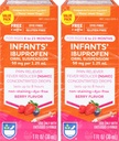 L'aide au rite gouttes d'Ibuprofène sans colorant pour nourrissons, Berry Flavor, 50 mg - 2 Pack de valeur
