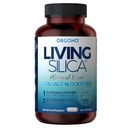 Orgono Living Silica Mineral-Based Collagen Booster Capsules de Silica Supporte le collagène et l'élastine pour le soutien des articulations et des os, la peau Glowing, les cheveux forts et les ongles