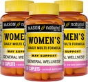 MASON NATURAL Formule multi quotidienne pour femmes avec 21 vitamines et nutriments essentiels, soutient le bien-être général et la santé globale, 90 capsules (paquet de 3)