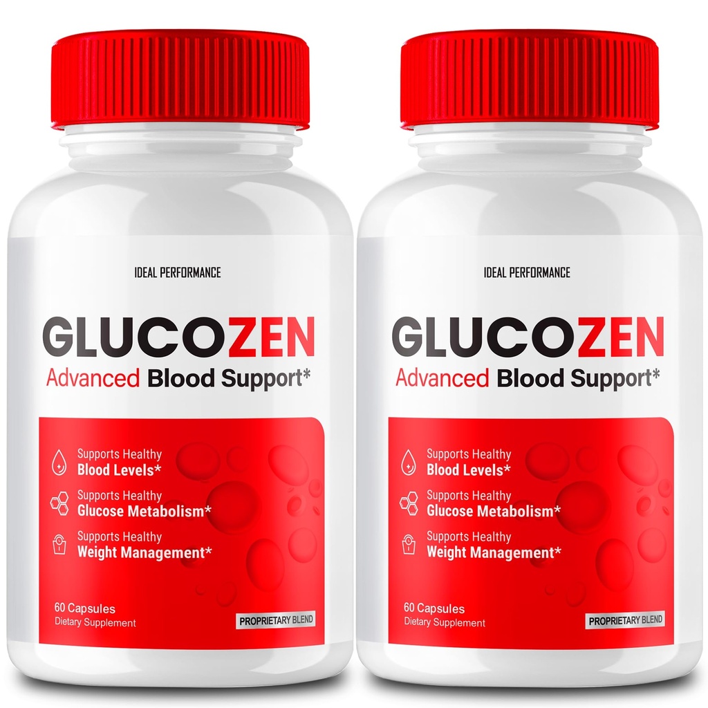 Glucozen Capsules, Glucozen supplément de soutien pilules - Concentration maximale, Glucozen capsules santé et bien-être, Glucozen toutes les pilules de formule naturelle, Gluco Zen capsules santé Avis (2 Pack)