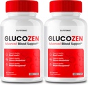 Glucozen Capsules, Glucozen supplément de soutien pilules - Concentration maximale, Glucozen capsules santé et bien-être, Glucozen toutes les pilules de formule naturelle, Gluco Zen capsules santé Avis (2 Pack)