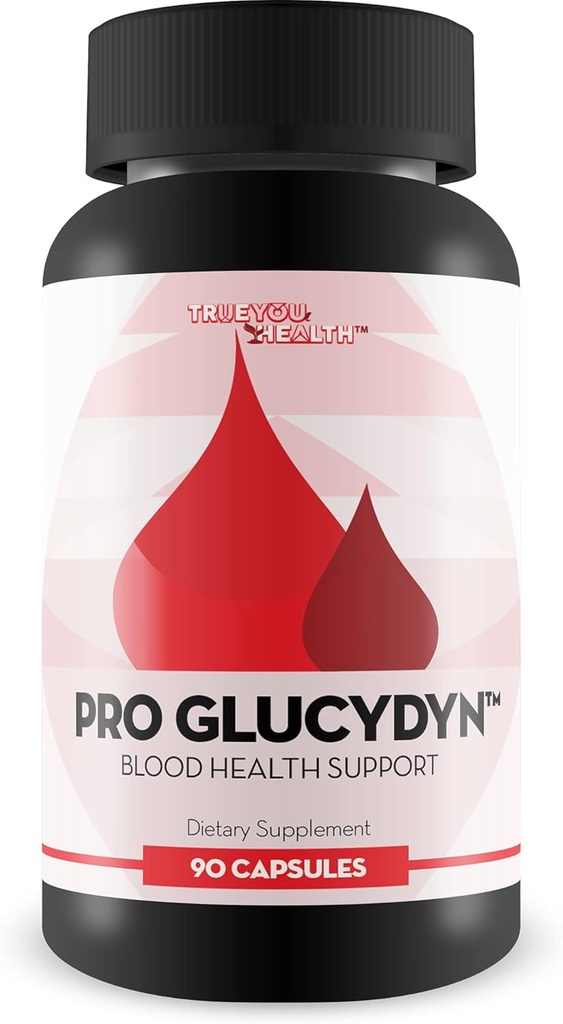 Pro Glucydyn - Supplément de soutien de la santé de Blood S - Ail, curcuma, berbère, thé vert + vitamines, minéraux et herbes - Promouvoir la santé équilibrée du sang et la circulation - Aidez à améliorer le flux sanguin naturellement