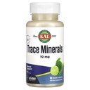 KAL Trace Minerals, 10 mg Minerals Supplements, naturel Lime Flavor Trace Minerals Supplements, Dissolve instantanée ActivMelt comprimés pour l'absorption minérale de trace optimale, 90 portions, 90 micro comprimés