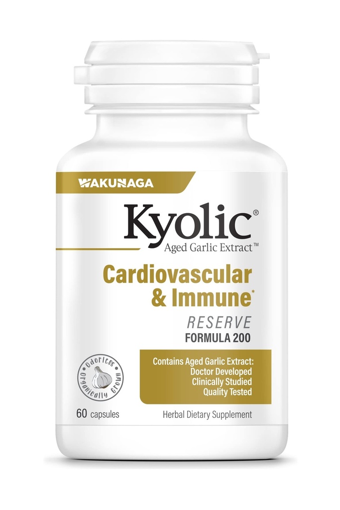 Extrait d'ail kyolique vieilli Formule 200, cardiovasculaire
