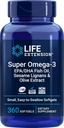 Extension de vie Super Omega-3 360 Softgels, facile à avaler, EPA/DHA Omega3 Huile de poisson, sésame Lignans et extrait d'olive