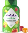 suppléments de gummy probiotiques de vitafusion, framboises, pêches et aromates de mangue, suppléments nutritionnels probiotiques avec 5 milliards d'UFC, 35 jours d'approvisionnement, 70 comtes