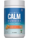 Vitalité naturelle Calme, supplément de citrate de magnésium, gommes anti-stress, soutient une réponse saine au stress, sans gluten, végétalien, orange, 240 gommes