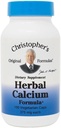 Formules originales de Christopher Calcium à base de plantes, soutien des os naturels, 100 capsules, paquet de 1