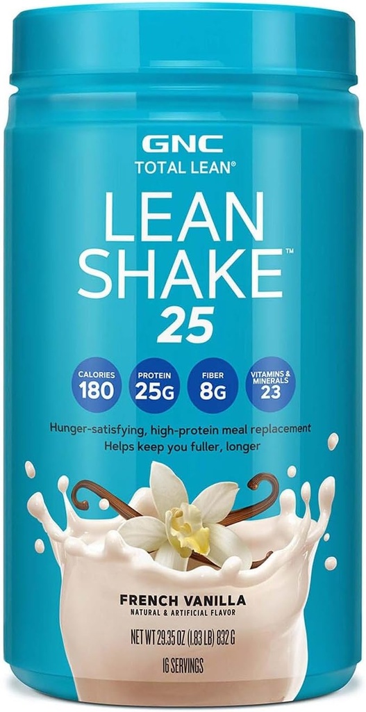 GNC Total Lean Lean Shake 25 - Vanille française (16 services)