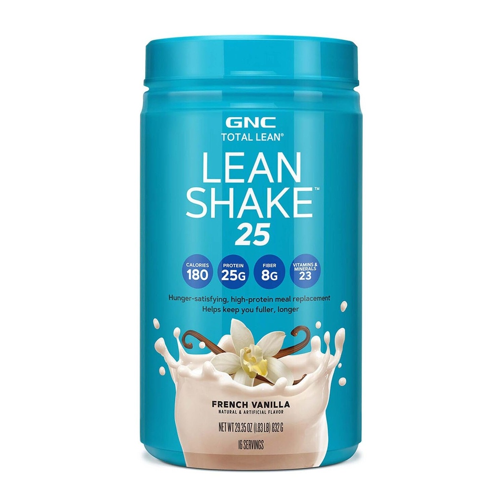 GNC Total Lean Lean Shake 25 - Vanille française (16 services)