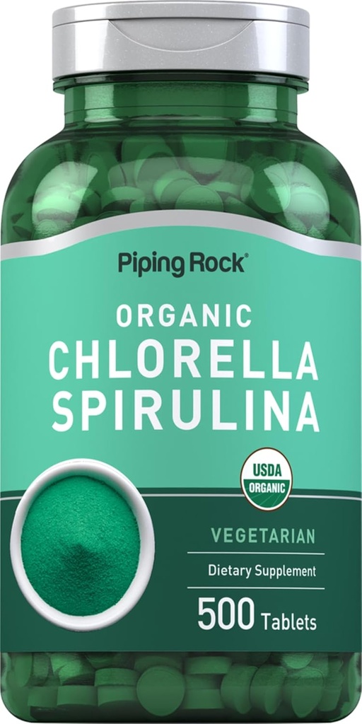 Piping Rock Chlorella Spirulina Organic.
